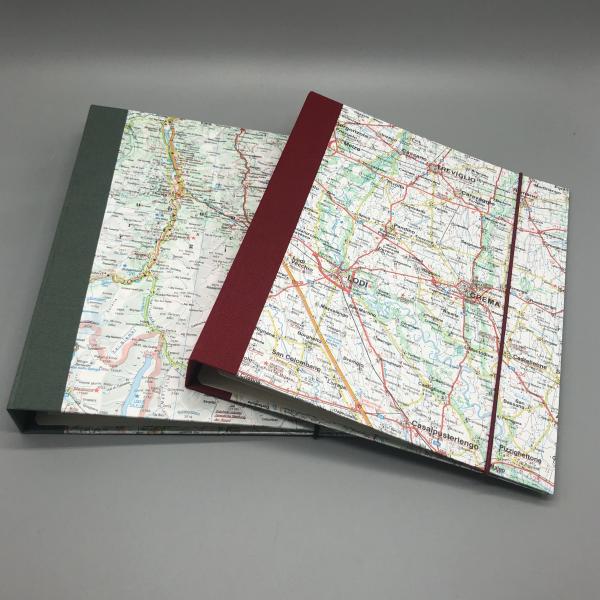 Buch Ordner Ringmechanik Straßenkarten Varianten